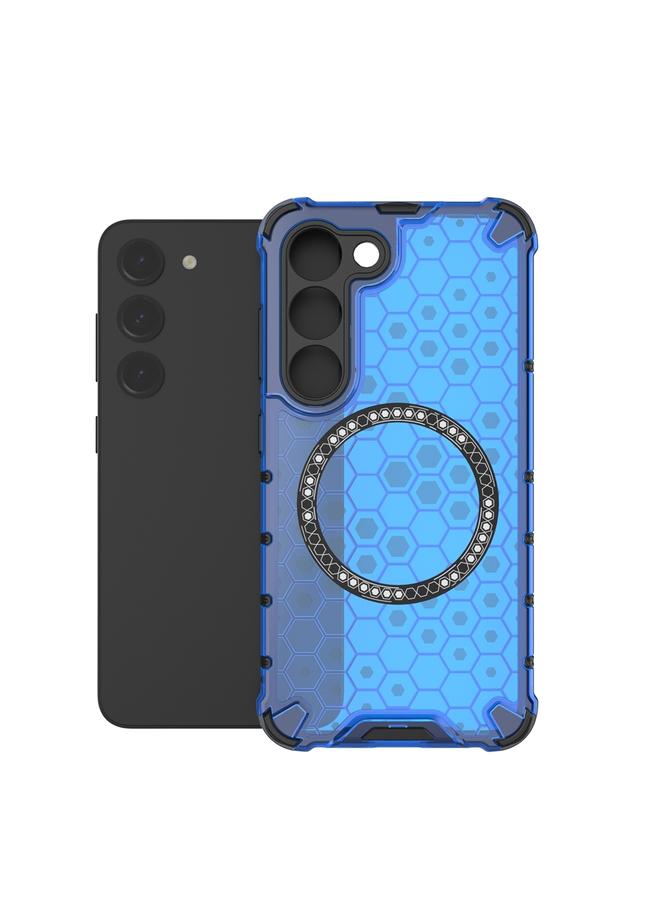 اس-توب جراب لهاتف Samsung Galaxy S23 5G بحلقة مغناطيسية قرص العسل، جراب هاتف مقاوم للصدمات - Image 5