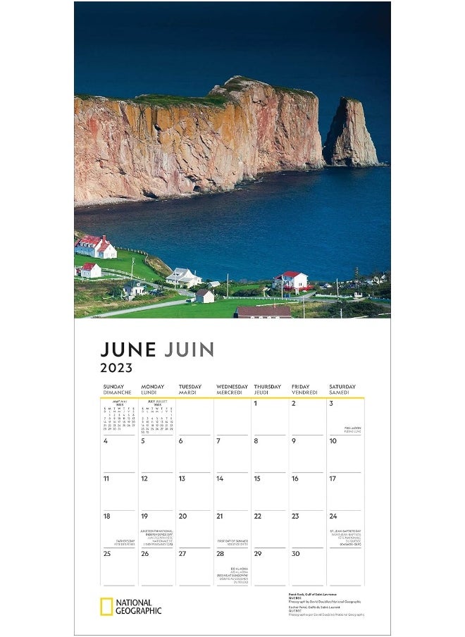 National Geographic: Canada 2023 Wall Calendar  - Image 2