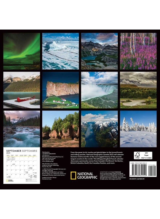National Geographic: Canada 2023 Wall Calendar  - Image 3