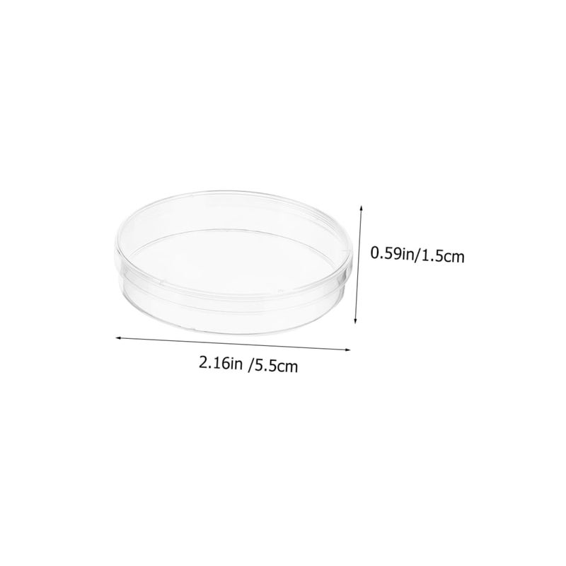 Transparent Plastic Petri Dish With Lid 10pcs For Science Experiments And Tissue Culture - Image 3