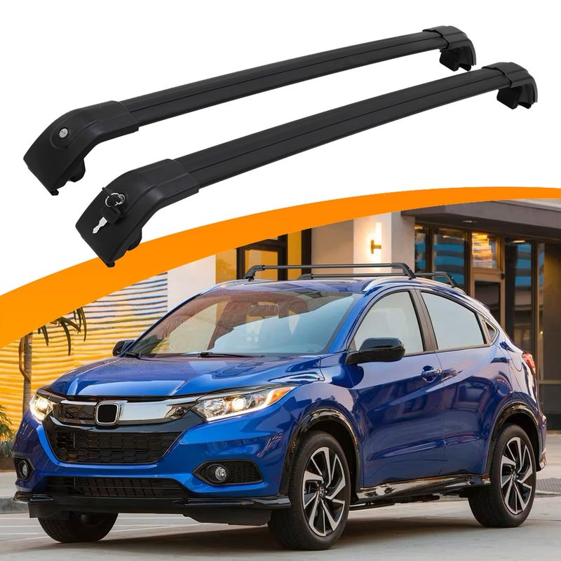 Snailfly Roof Rack Cross Bars Fit for 20162022 Honda Vezel HRV HRV Lockable Black Luggage Rack