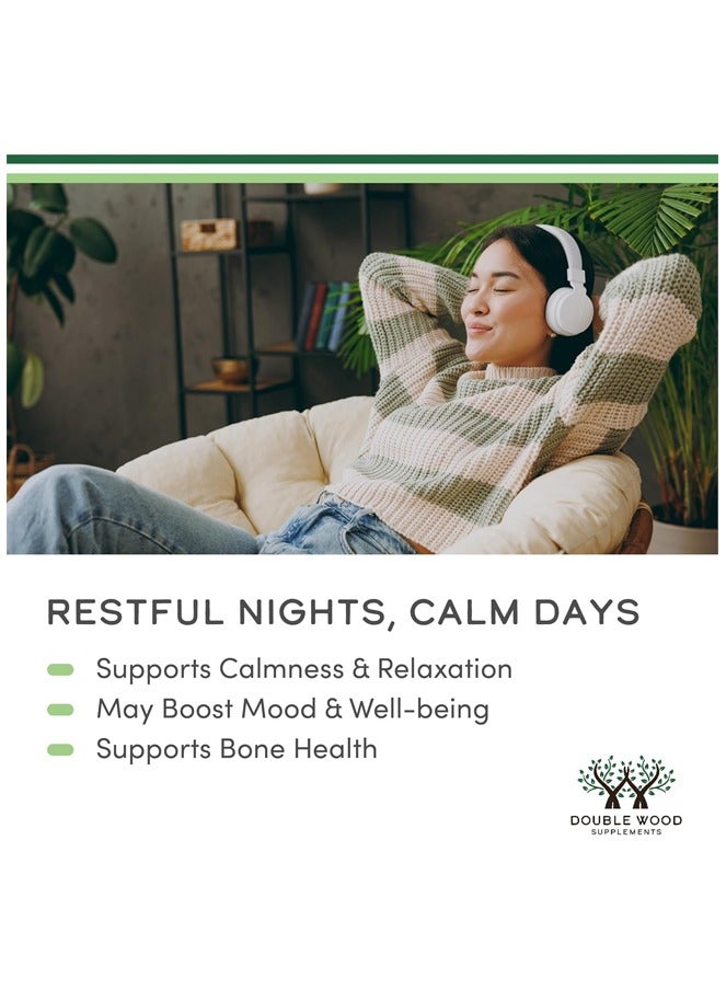 Double Wood Supplements Magnesium Glycinate 400mg 180 capsules Double Wood Supplements - Image 5