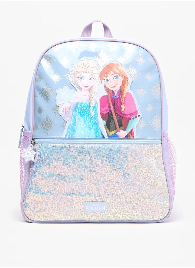 Disney Frozen Print Backpack with Adjustable Shoulder Straps - 39x32x11 cm