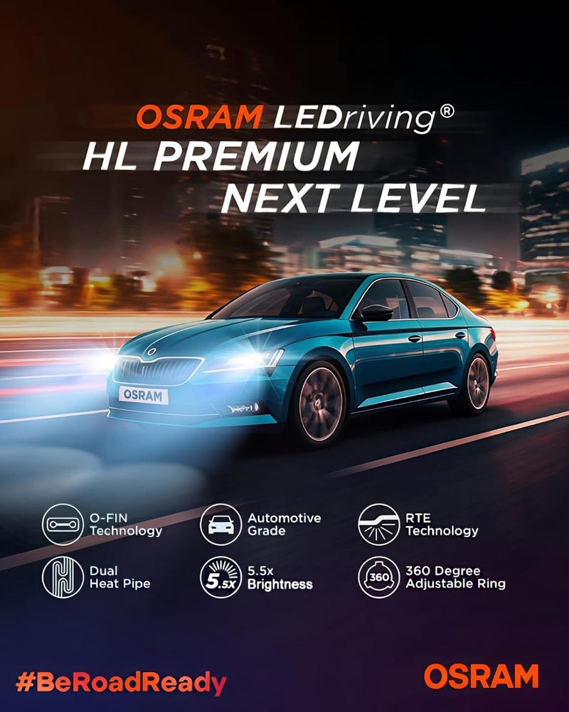 OSRAM مصباح أمامي LED للسيارة H5210 أبيض دافئ (H7 12V 80W 4200K) - Image 5