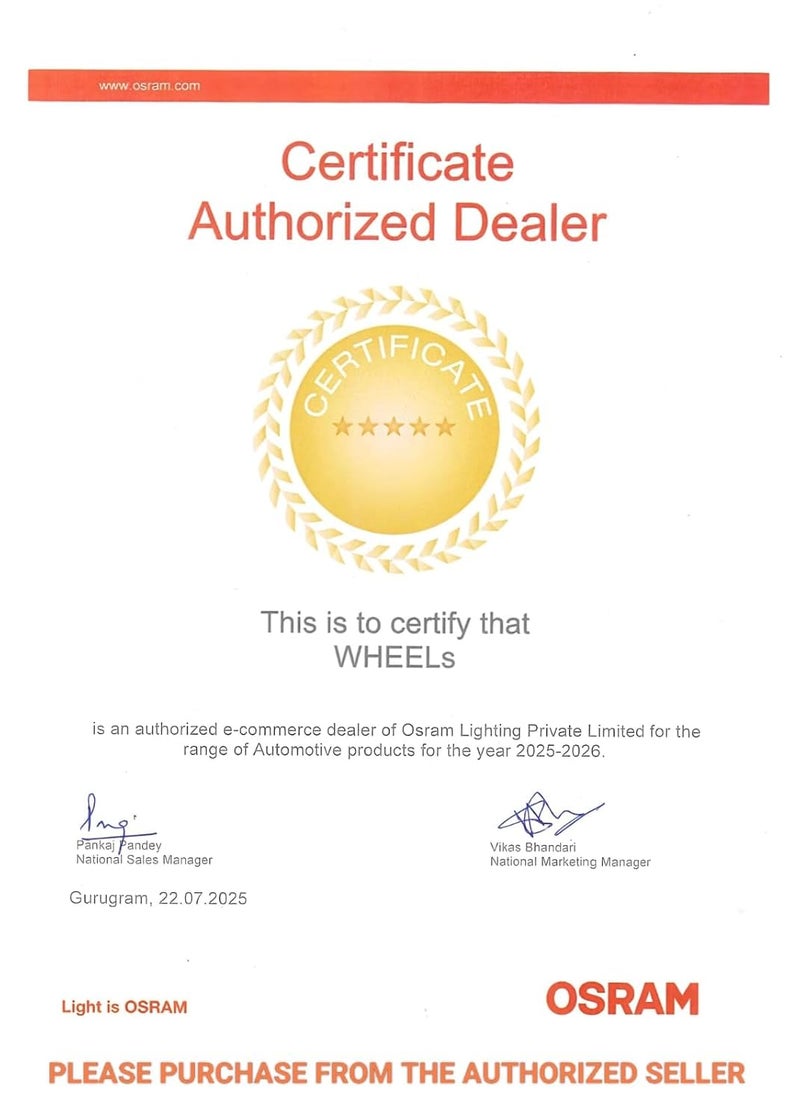 OSRAM مصباح أمامي LED للسيارة H5210 أبيض دافئ (H7 12V 80W 4200K) - Image 2