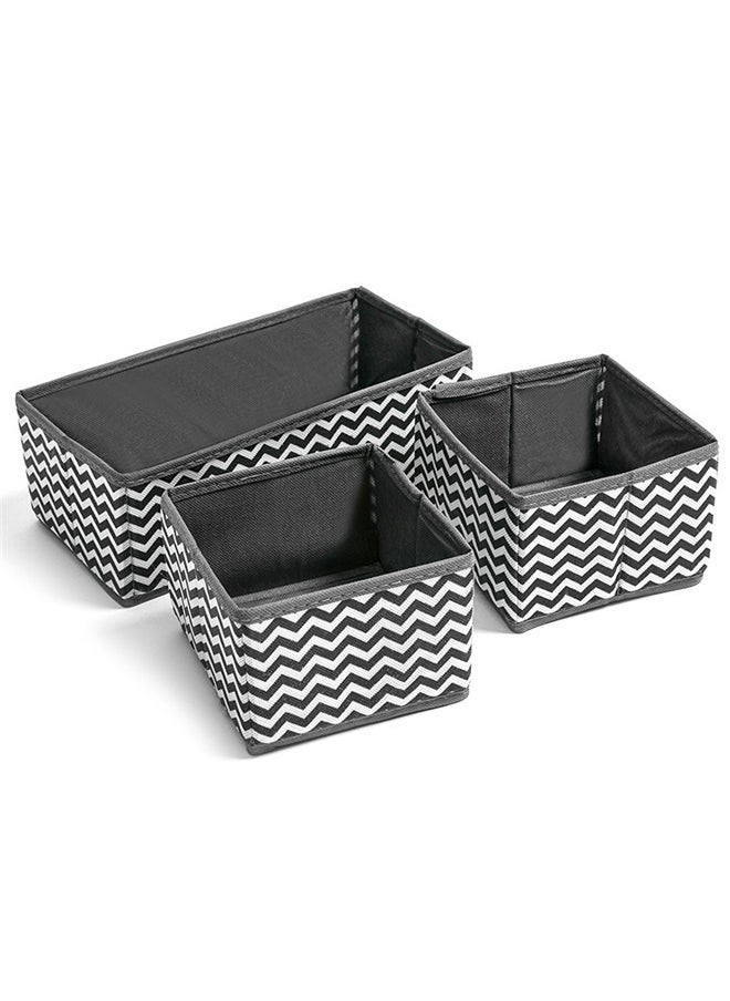 yongsheng 6-Piece Foldable Closet Organizer Grey/White，6 Pcs Folding Storage Box Cube Storage Bins Simple Storage Case Clothing Drawers Wardrobe Clothes Travel Container Foldable Cloth Desktop Organizer Non-woven Fabric Office  - Image 2