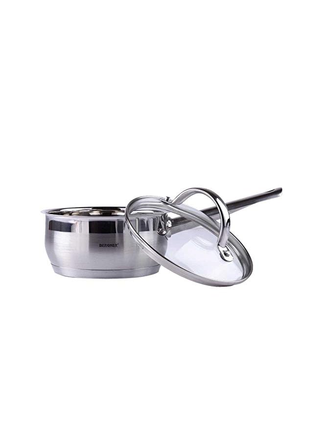 BERGNER Gourmet 2 Bg6502 Induction Base Saucepan With Lid, 16 Cm/1.3 Litre, Silver, Stainless Steel, 1.3L - Image 3