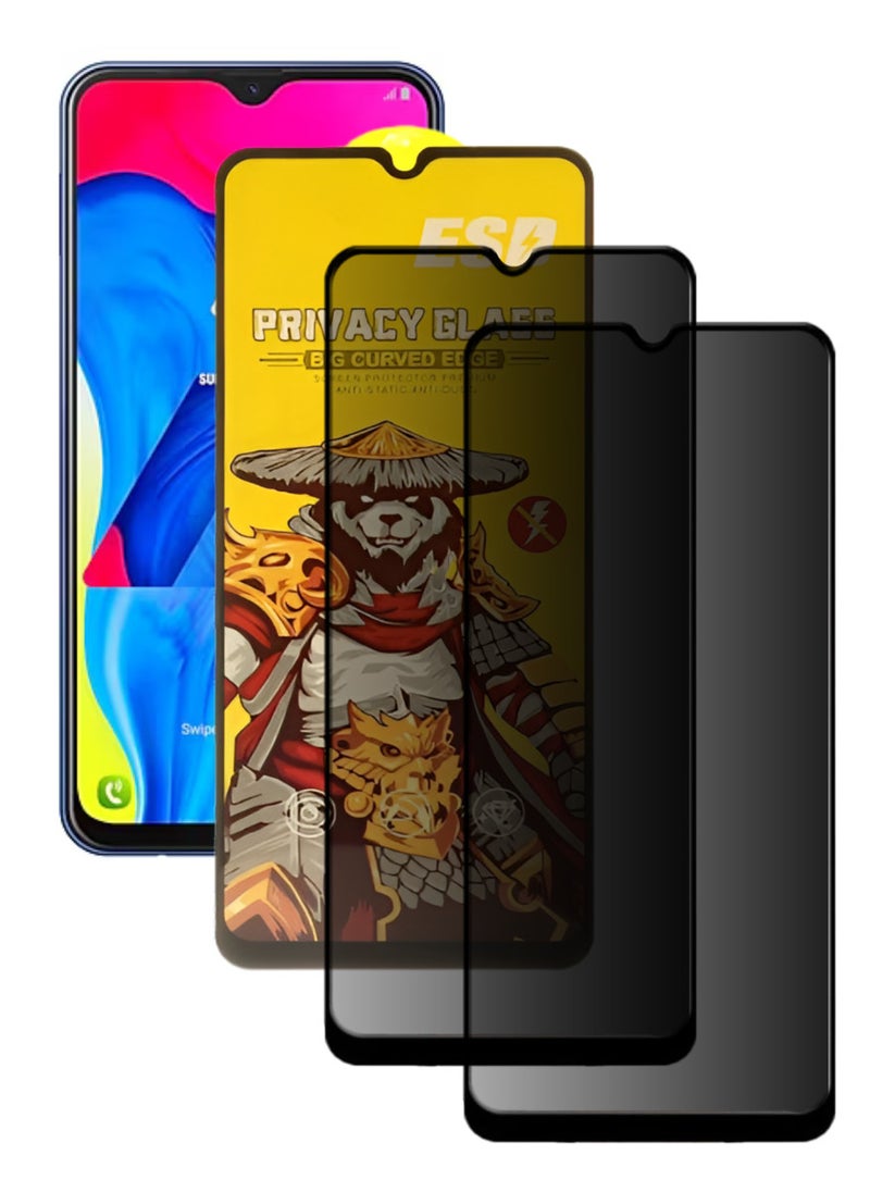 ESD 2 Pieces Tempered Dustproof Privacy Glass Screen Protector Compatible For Samsung Galaxy M10 - Image 1