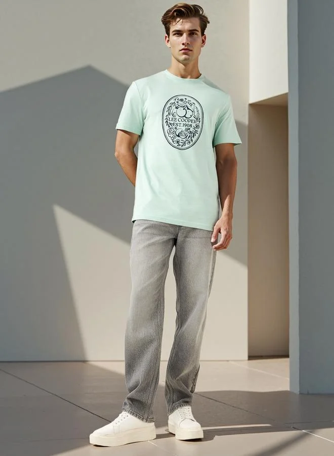 Lee Cooper Lee Cooper Typographic Print Crew Neck T-shirt