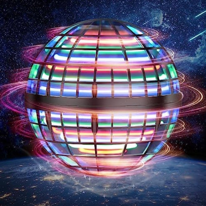 LEMATRIX Flying Orb Ball Toy, Hover Ball Boomerang Fly Fidget Spinner, Cool Toys Gifts for 6-12+ Years Old Boys and Girls, Hand Mini Drone Cosmic Globe, Indoor Outdoor Toys (Blue) - Image 3