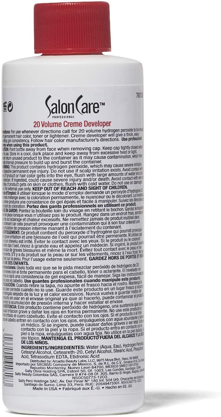 Salon Care 20 Volume Creme Developer - 118 mL (4 fl. oz.) - Image 2