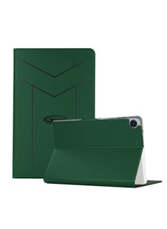 GMAX PU Leather Magnetic Closure Flip Case Cover For Samsung Galaxy Tab A9+ / A9 Plus 5G 2023 X210 X215 X216 11.0 Dark Green  - Image 1