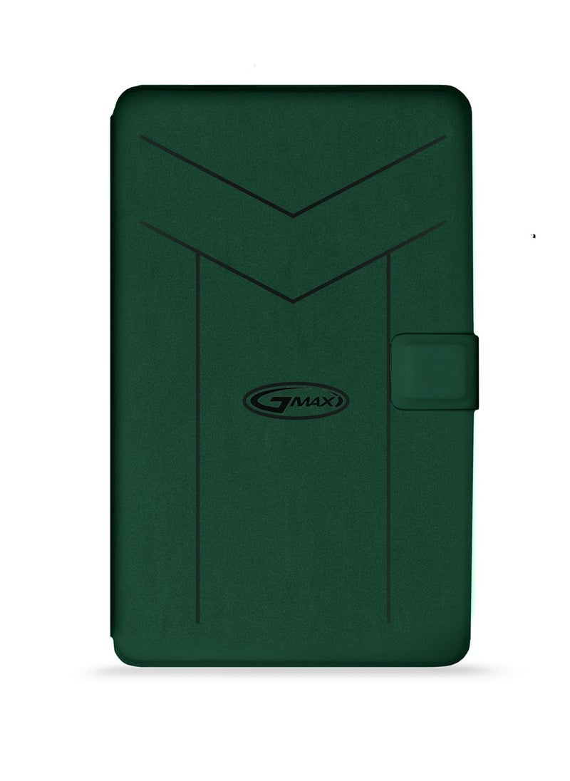 PU Leather Magnetic Closure Flip Case Cover For Samsung Galaxy Tab A9+ / A9 Plus 5G 2023 X210 X215 X216 11.0 Dark Green