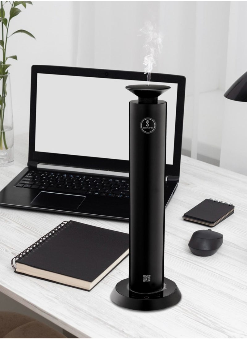 Scenta Flora - SCENT SMART Portable Scent Diffuser - Adjustable Fragrance Levels, 10000mAh Rechargeable Battery, App-Controlled, Whisper-Quiet Aromatherapy Device (Black) - Image 1