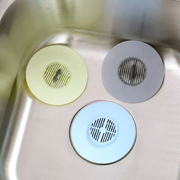 CONNECTWIDE CONNECTWIDE Flex Drain Stop Hair Catcher 2 in 1 Silicone Stop Filter Drain StopperStrainerHair Catcher Random  - Image 3