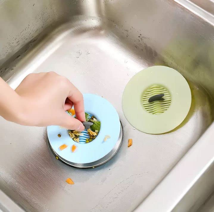 CONNECTWIDE CONNECTWIDE Flex Drain Stop Hair Catcher 2 in 1 Silicone Stop Filter Drain StopperStrainerHair Catcher Random  - Image 4
