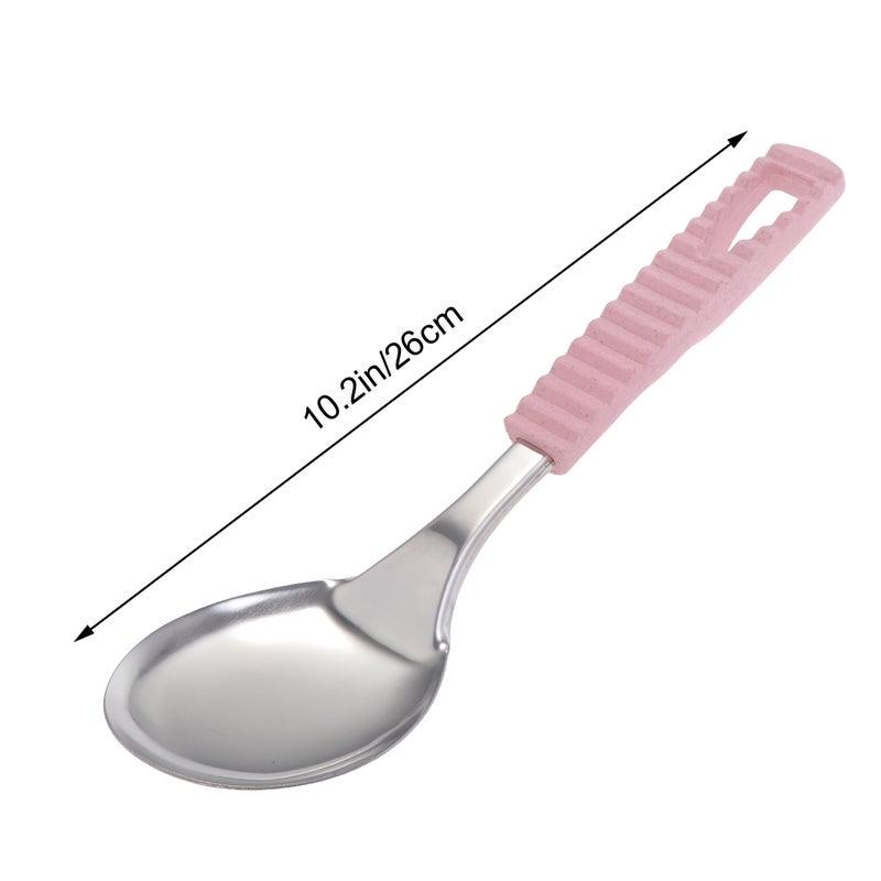 Stainless Steel Spoon Rice with Short Handle for Home Kitchen - Image 1