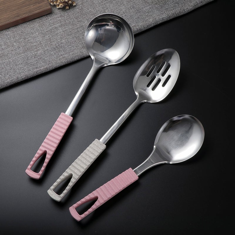 Stainless Steel Spoon Rice with Short Handle for Home Kitchen - Image 2