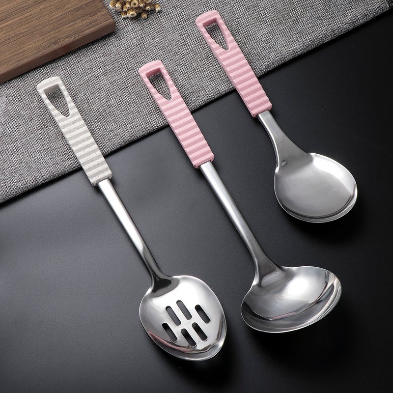 Stainless Steel Spoon Rice with Short Handle for Home Kitchen - Image 3