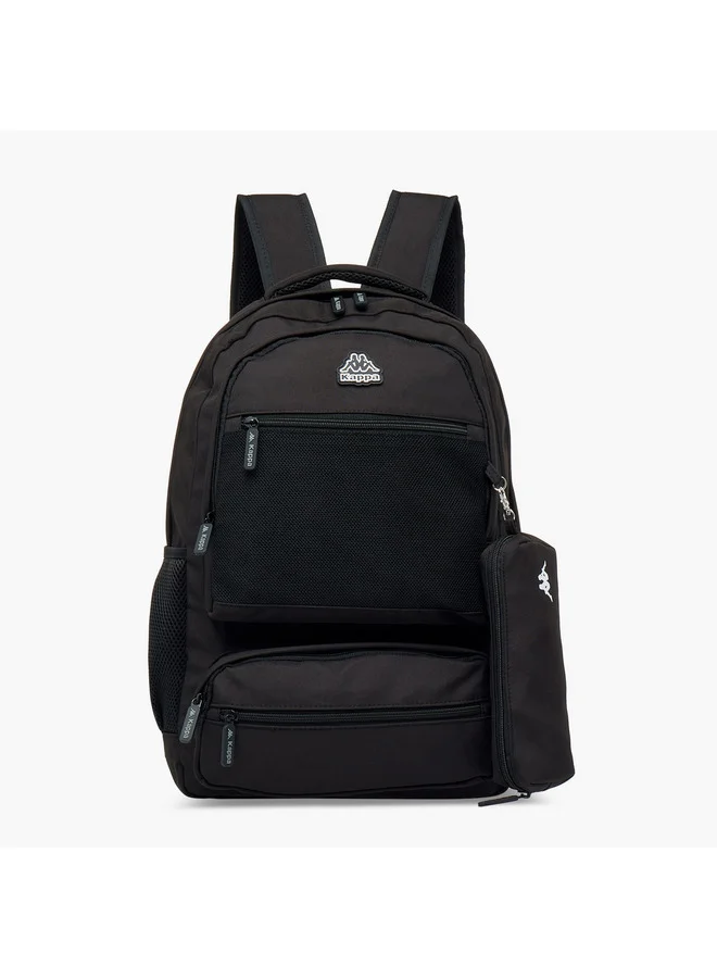 كابا Unisex Logo Print School Backpack and Pencil Pouch set