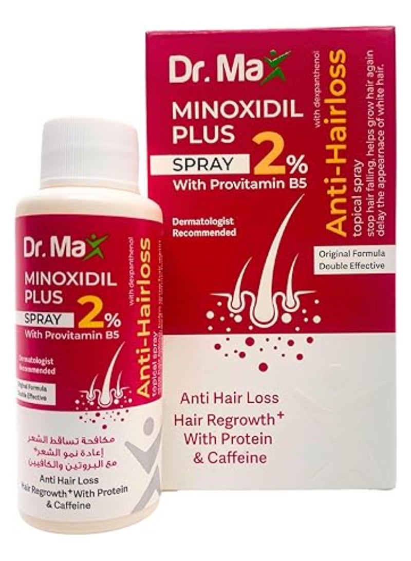 Dr. Max Minoxidil Plus 2% Spray With Provitamin B5
