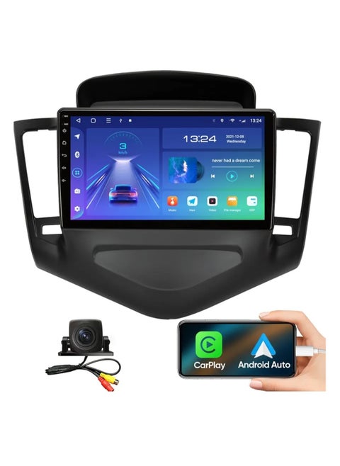 Android Car Stereo For Chevrolet Cruze 2009-2015 Support Apple Carplay Android Auto GPS Navigation 4GB RAM Fast Interface Quick Boot AHD Camera Included SIM Card Support Bluetooth USB YouTube DSP