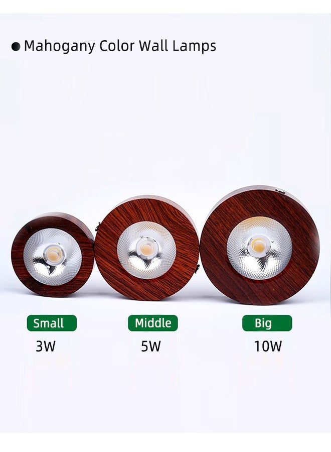 2 حزمة LED سطح مستدير شنت أضواء كاشفة DOB 3W 3000K أبيض دافئ للخزانة والخزائن وسرير المطبخ وغرفة المعيشة - Image 3