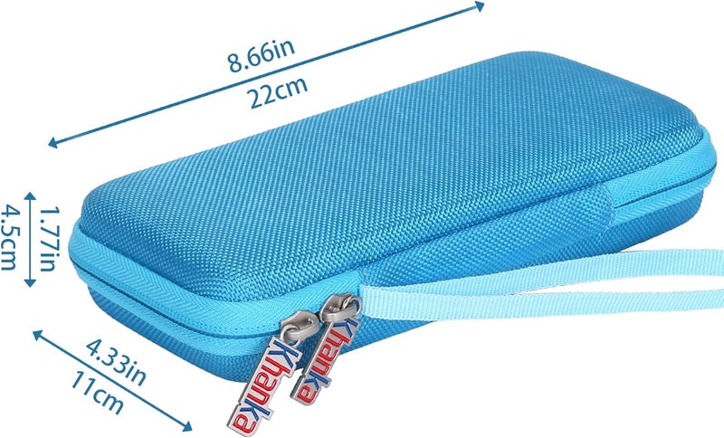 Khanka حافظة تخزين لآلة حاسبة Texas Instruments TI - 84 Python/TI-83 Plus/TI-84 Plus/TI-84 Plus CE الملونة، حافظة فقط (أزرق بيونيك) - Image 4