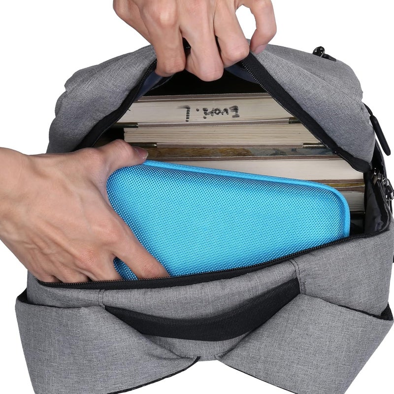 Khanka حافظة تخزين لآلة حاسبة Texas Instruments TI - 84 Python/TI-83 Plus/TI-84 Plus/TI-84 Plus CE الملونة، حافظة فقط (أزرق بيونيك) - Image 2