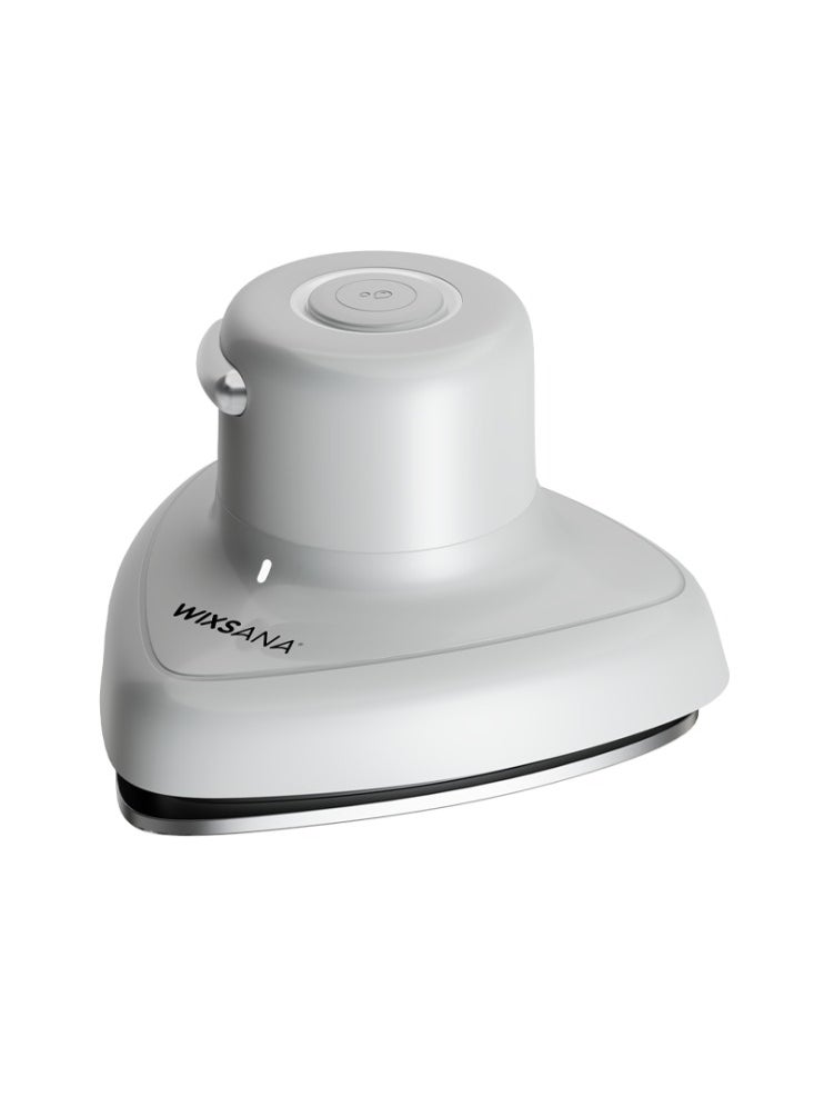 wixsana A compact and portable travel steam iron with an ergonomic handle, perfect for ironing all types of fabrics and textiles. Its lightweight design and powerful performance make it easy to use and achieve professional-looking results, ideal for both home and travel 