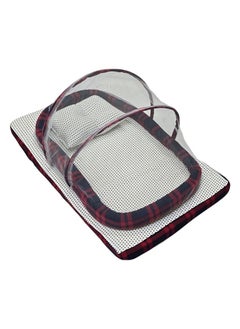 BABYCARA Baby Net Bed With Thick Mattress, Mosquito Net And Neck Pillow, 80 CM X 48 CM  - Image 2