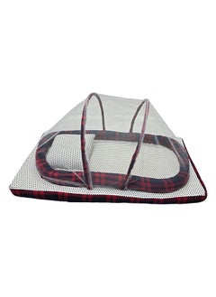 BABYCARA Baby Net Bed With Thick Mattress, Mosquito Net And Neck Pillow, 80 CM X 48 CM  - Image 3