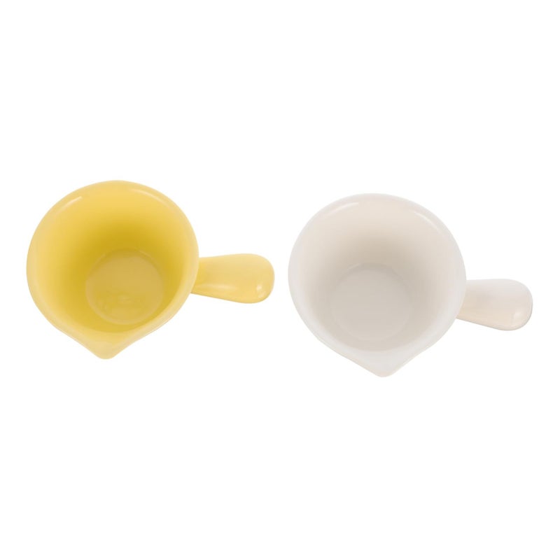 Ceramic Dipping Bowls Set Of 2 With Handles For Sauces Snacks Home And Outdoor Use - Image 2