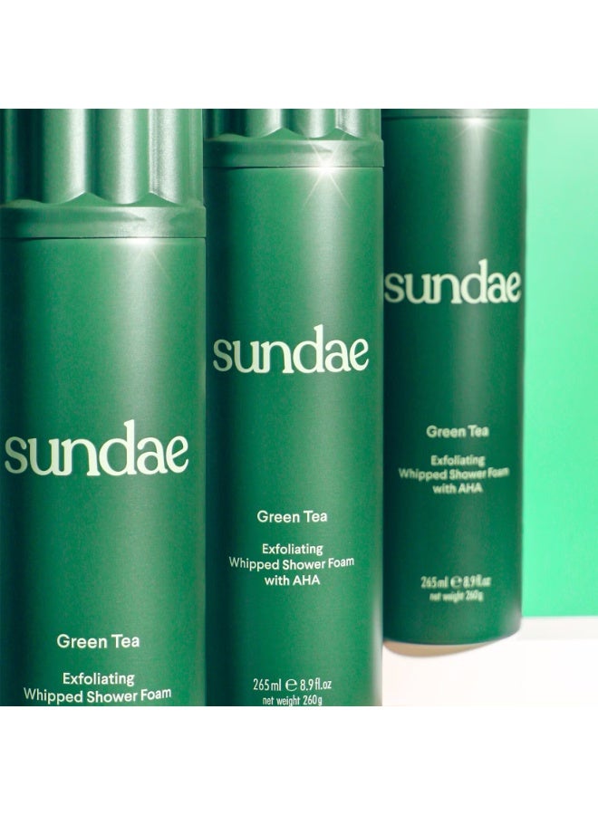 سنداي رغوة الاستحمام المخفوقة المقشرة بالشاي الأخضر من SUNDAE Body مع البرقوق الكاكادو والليمون الأخضر 260 مل - Image 4