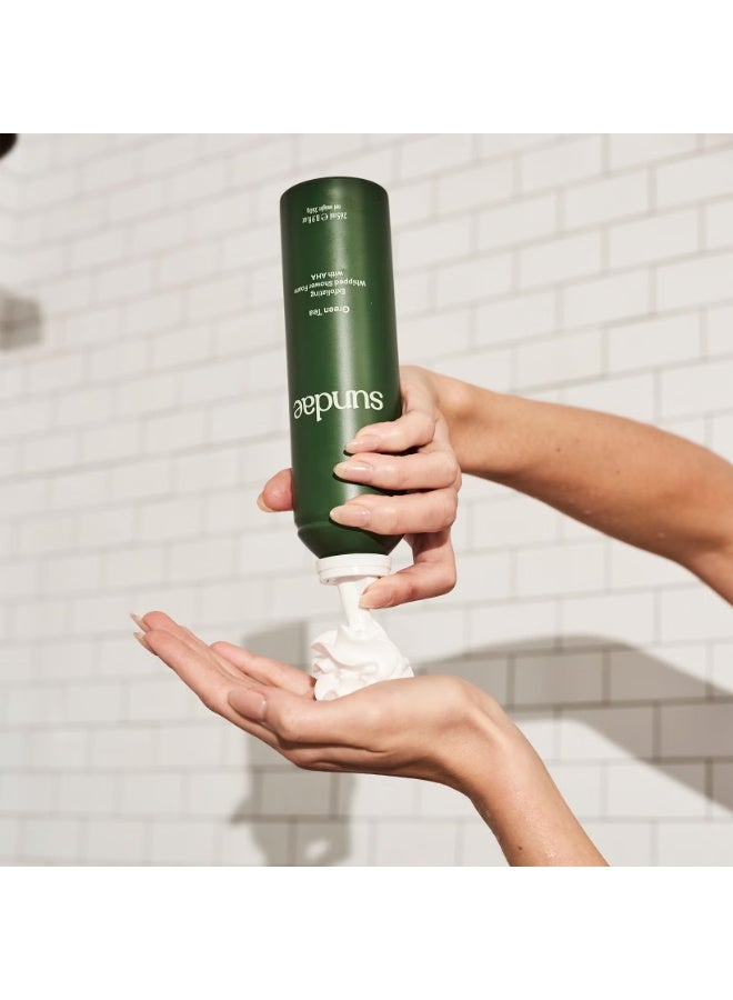 سنداي رغوة الاستحمام المخفوقة المقشرة بالشاي الأخضر من SUNDAE Body مع البرقوق الكاكادو والليمون الأخضر 260 مل - Image 3