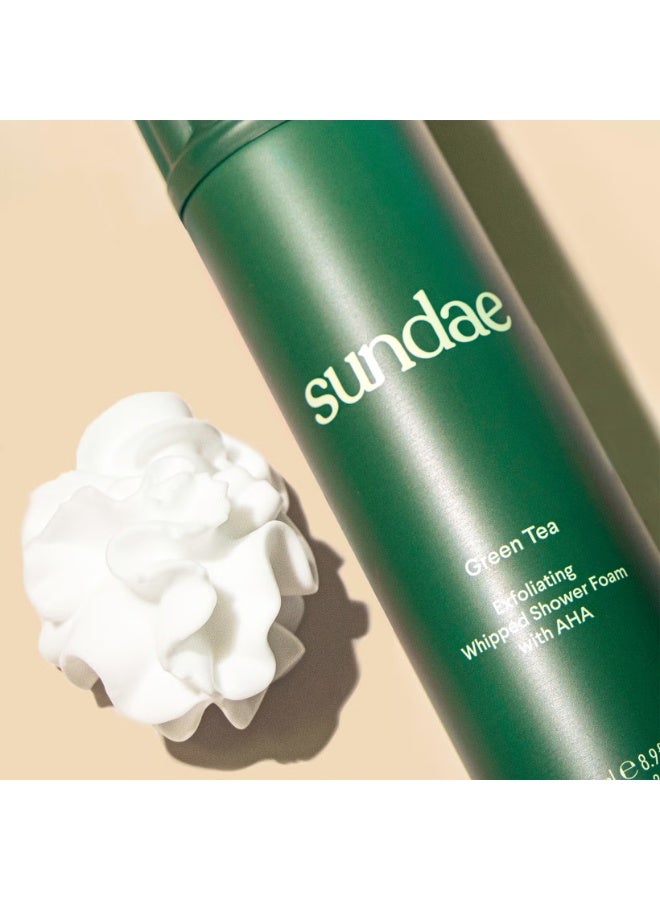 سنداي رغوة الاستحمام المخفوقة المقشرة بالشاي الأخضر من SUNDAE Body مع البرقوق الكاكادو والليمون الأخضر 260 مل - Image 2