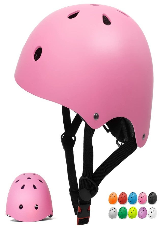 Glaf Toddler Helmet for 2-8 Years Kids Bike Helmets Baby Girls Boys Multi-Sport Adjustable Skateboard Bicycle Helmet Lightweight 4 Sizes for Toddlers (Pink, Small: 20.08"-21.26" / 51cm-54cm) - Image 1