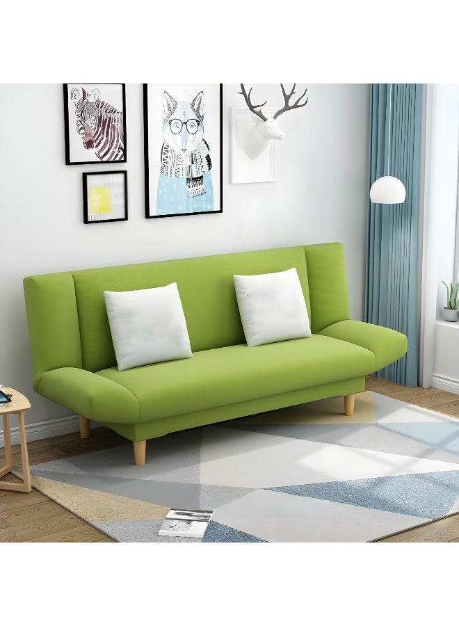 Space-Saving Convertible Sofa Bed â€“ Modern Dual-Use Sofa Cum Bed for Comfortable Living (Light green)