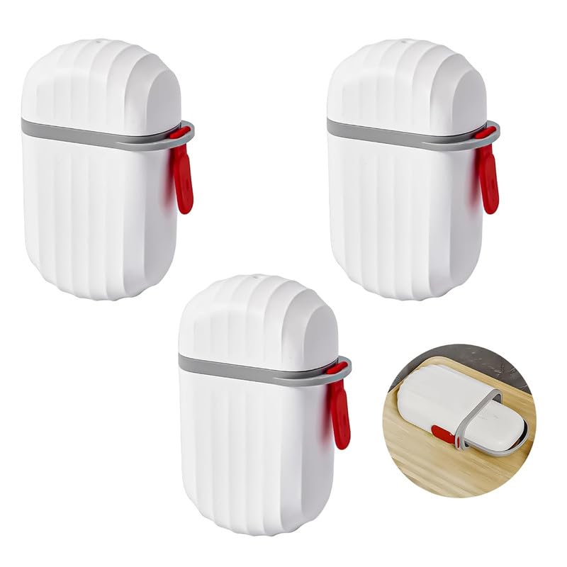 Anshri Pack of 3 Travel Soap Holder - Portable Soap Dish for Home, Outdoor Hiking, and Camping - Compact and Durable Plastic Travel Soap Box - Soap Case Ideal for Travel Accessories 0895 - Image 1