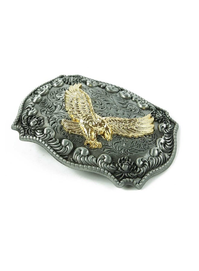 مشبك حزام مشبك حزام رجالي رجالي حزام حزام غربي رجالي مشبك حزام مزخرف بأزهار منقوشة برأس ثور لونغهورن/حزام مشبك كبير بإبزيم نسر طائر - Image 4