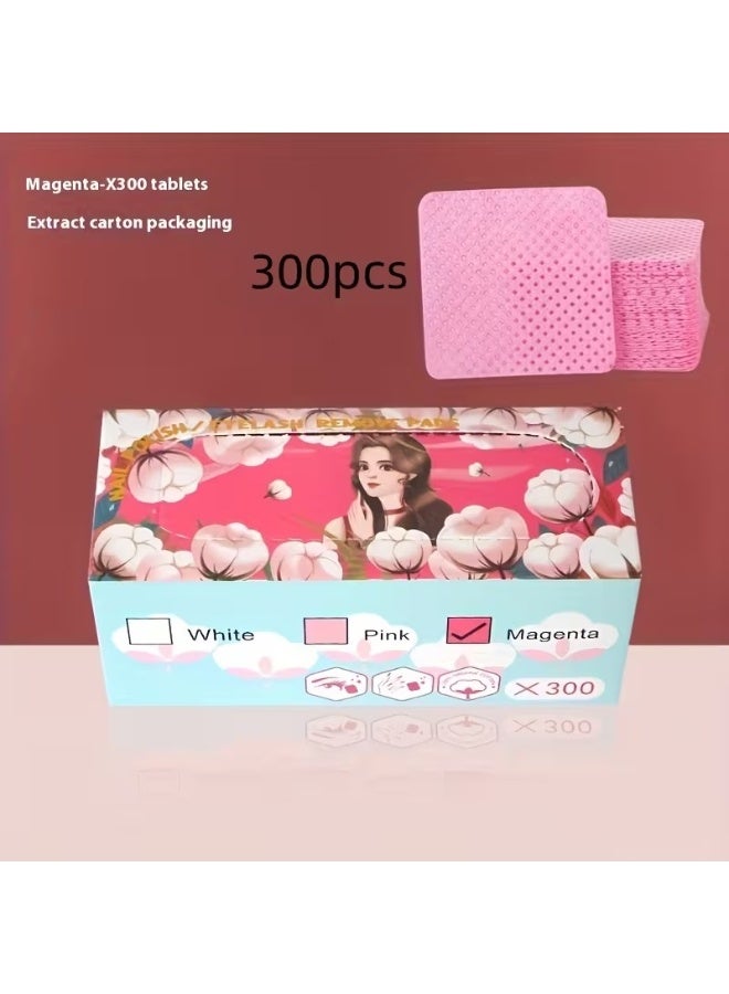 Professional Makeup and Nail Polish Remover Wipes - Soft Texture - [300] Wipes - White or Pink - Image 1
