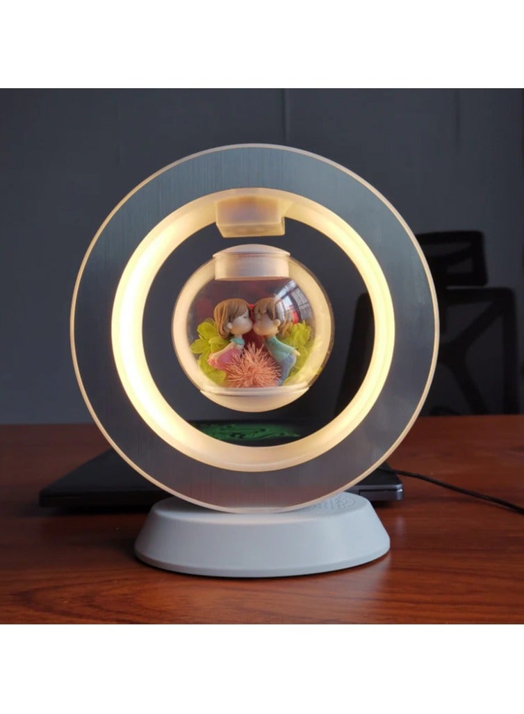 Visionaware Valentines Day Gift Lovers Floating Table LED Night Light Magnetic Levitation Creatives Lamp Desk Lamp Home Decor  - Image 1