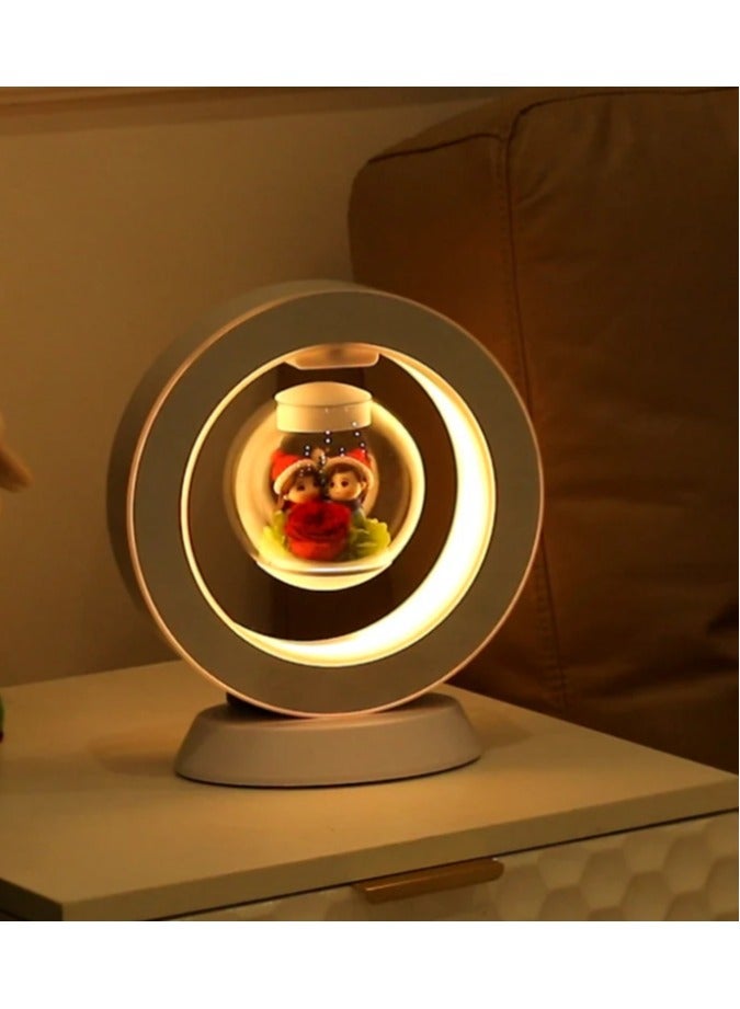 Visionaware Valentines Day Gift Lovers Floating Table LED Night Light Magnetic Levitation Creatives Lamp Desk Lamp Home Decor  - Image 2