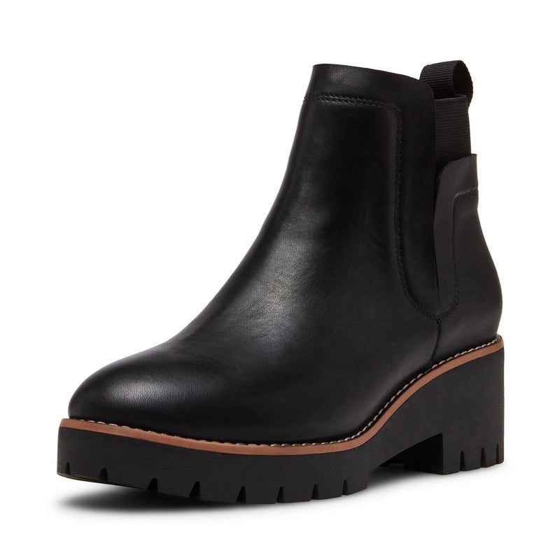 Blondo Womens Danika Waterproof Boot Black Leather 8 M