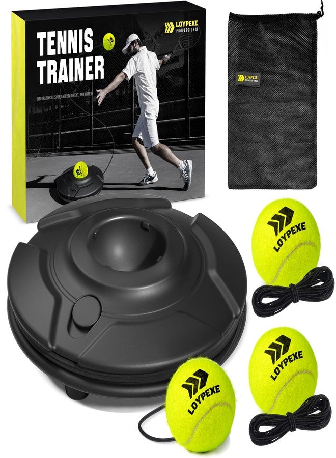 Tezewa Tennis Trainer Set Tennis Practice Rebounder with String Solo Tennis Trainer Practice Equipment 3 Replacement Rebound Balls Portable Tennis Practice Equipment for Adults Kids - Image 1