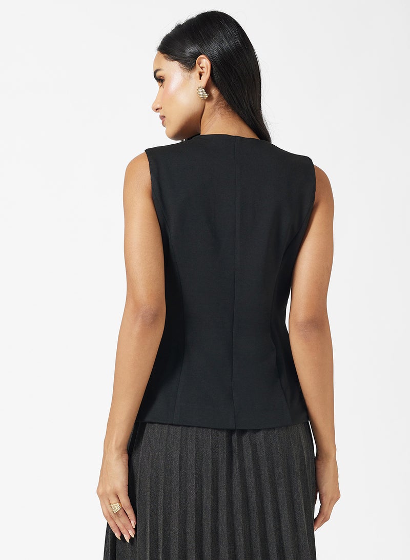 Ginger Longline Button Up Waistcoat - Image 2