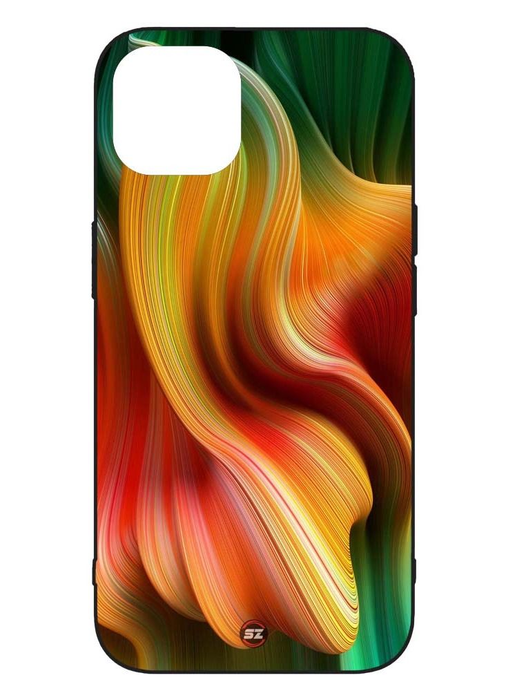 Service Zone Protective Printed Mobile Cover Rainbow Abstract Design For Apple iPhone 12  - Image 1