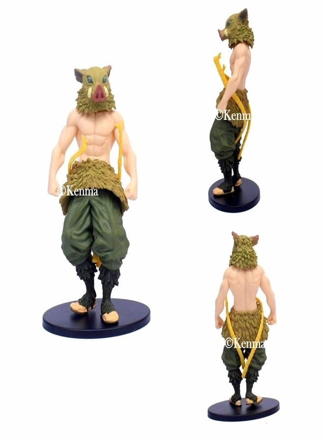 KENMA Inosuke Hashibira Action Figure 14 Cms PVC Toys Kimetsu No Yaiba Models Toys Collectible Black and Brown Figurine - Image 3