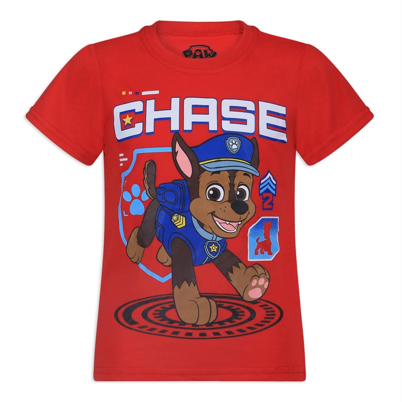 PAW PATROL باو باترول نيكيلوديون مجموعة 3 قطع تي شيرت بأكمام قصيرة للأولاد للأطفال الصغار والأطفال الكبار رمادي - Image 2