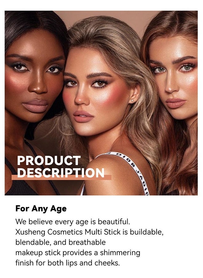 Julystar Face Multi Function Highlighter Stick, Moisture and Lightweight Highlighters Makeup Stick, Blendable and Smooth-#01  - Image 4